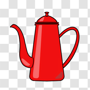 Cartoon - Red Teapot Illustration Transparent PNG