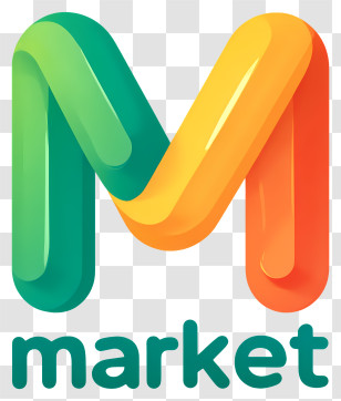 Market Logo - Colorful 'M' Market Logo Transparent PNG