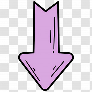 Arrow Down - Purple Arrow Pointing Down Illustration Transparent PNG