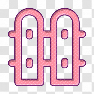 Real Estate Icon Yard Icon Fence Icon Transparent PNG