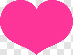 Heart - Pink Heart Shape Illustration Transparent PNG