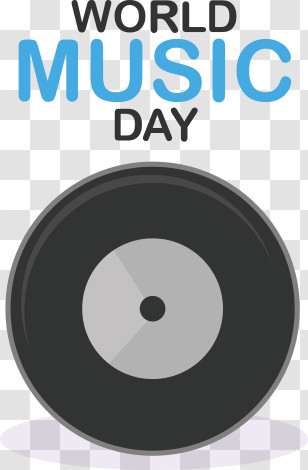 World Music Day
 - World Music Day Vinyl Record Transparent PNG