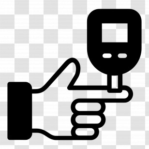 Diabetes - Glucose Meter Checking Blood Sugar Transparent PNG