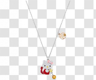 Hello Kitty Swarovski AG Necklace Jewellery Daisy London PNG