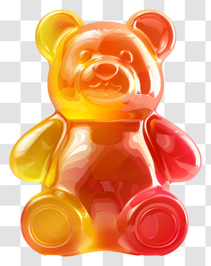 Gummi Bear Day - Colorful Gummy Bear Candy Transparent PNG