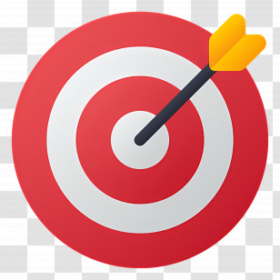 Dart Board - Target Hit By Arrow Illustration Transparent PNG