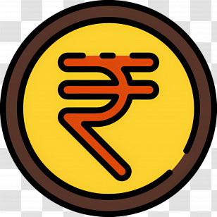 Indian Rupees - Rupee Coin Symbol Transparent PNG