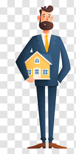 Real Estate Agent - Architect With House Model Transparent PNG