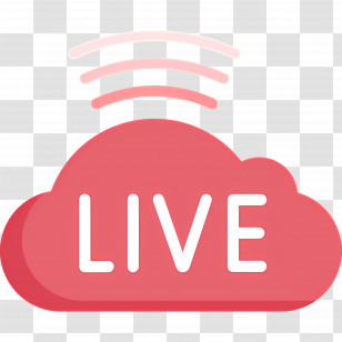 Youtube Live - Cloud Live Streaming Icon Transparent PNG