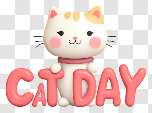 International Cat Day - Cat Day Celebration Transparent PNG