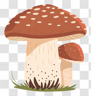 Boletus Mushroom - Illustration Of Wild Mushrooms Transparent PNG