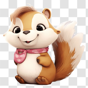 Cartoon Squirrel Baby - Cute Cartoon Squirrel Transparent PNG