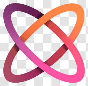 Logo Design - Colorful Atom Symbol Transparent PNG