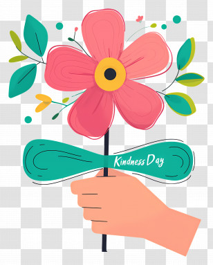World Kindness Day - Flower Illustration For Kindness Day Celebration Transparent PNG