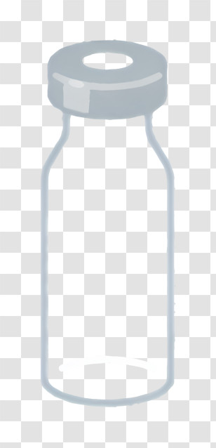 Icon - Empty Glass Bottle With Cap Transparent PNG