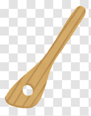 Fashion - Wooden Spoon Kitchen Tool Illustration Transparent PNG