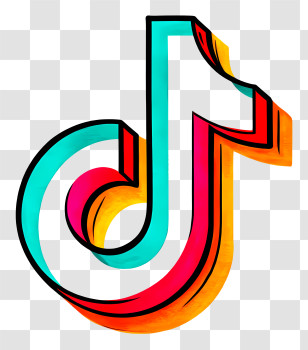 Tiktok Logo - TikTok Social Media Logo Transparent PNG