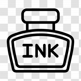 Ink - Ink Bottle For Writing And Drawing Transparent PNG