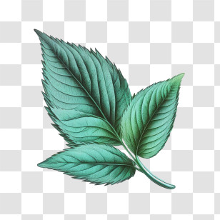 Mint Leaf
 - Vibrant Green Leaves Illustration Transparent PNG
