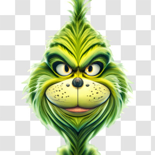 Christmas Grinch - Green Cartoon Character Illustration Transparent PNG