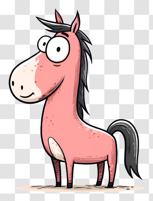 Cartoon Pony - Cute Cartoon Horse Illustration Transparent PNG