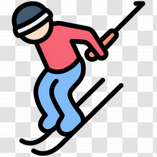 Skier - Person Skiing In Winter Transparent PNG