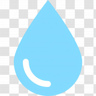 Water Drop - Blue Water Droplet Symbol Illustration Transparent PNG