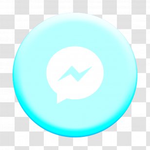 Facebook Icon Line Messenger Social Symbol Electric Blue Transparent Png