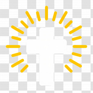 Christian Cross - Radiant Cross Symbol Of Faith Transparent PNG