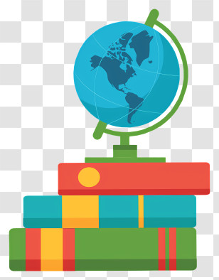 Education - Globe And Books For Education Transparent PNG