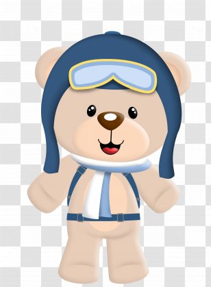 Bear Airplane Balloon Clip Art - Hot Air Transparent PNG