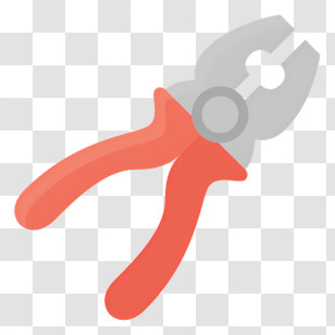Metal Cutting Tool - Red Handled Pliers Transparent PNG