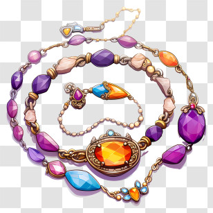 Rakhi - Colorful Gemstone Jewelry Transparent PNG