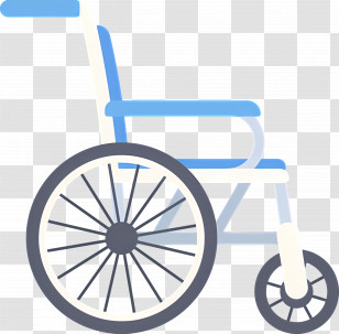 Wheelchair - Blue Wheelchair Transparent PNG