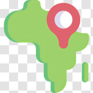 Africa Map - Map Of Africa With Location Pin Transparent PNG
