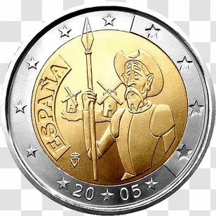 Spain Spanish Euro Coins 2 Coin Commemorative - Uncirculated Transparent PNG
