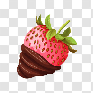 Chocolate Strawberry - Chocolate Dipped Strawberry Transparent PNG