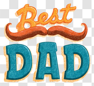 Fathers Day - Best Dad Father's Day Sign Transparent PNG