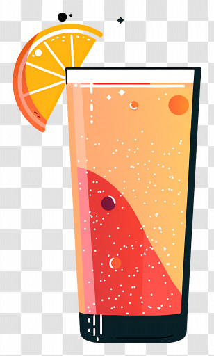 Drink - Refreshing Orange Drink Transparent PNG