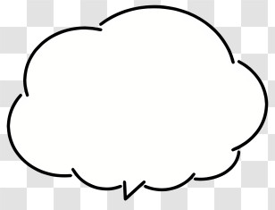Text Box
 - Speech Bubble Outline For Communication Graphics Transparent PNG