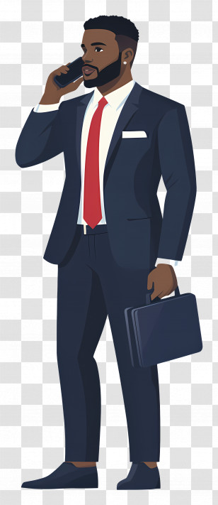 Businessman - Businessman With Briefcase Vector Illustration Transparent PNG