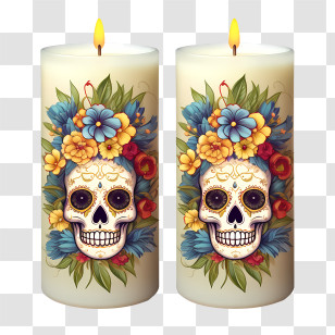 Candles
 - Day Of The Dead Candles Transparent PNG