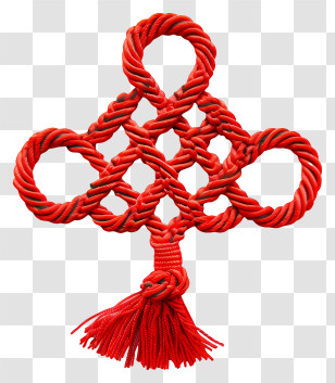 Chinese Knot - Red Chinese Knot Decoration Transparent PNG