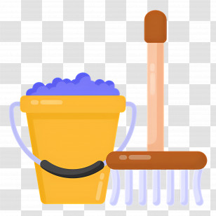 Cleaning Mop - Cleaning Supplies With Bucket And Mop Transparent PNG