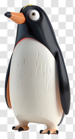 Penguin Madagascar - Cute Standing Penguin Transparent PNG