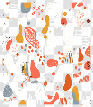 Abstract Backgrounds - Abstract Orange And White Shapes Pattern Transparent PNG