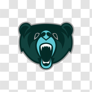Bear Logo - Fierce Bear Logo Emblem Transparent PNG