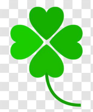 Spring - Green Four-Leaf Clover Symbol Transparent PNG