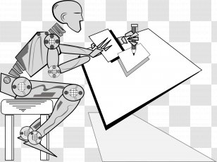 Jenny Wakeman Drawing Robot นอรา เวกแมน, robot, electronics, white,  monochrome png