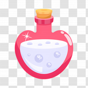 Chemistry Flask - Potion Bottle With Liquid Transparent PNG